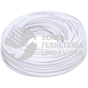 136927 CABLE ELECTRICO POT 2 X 14, 100 M COLOR BLANCO SURTEK