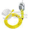 136097 LAMPARA DE TALLER CON CANASTILLA METALICA, COLOR AMARILLO 15 M SURTEK