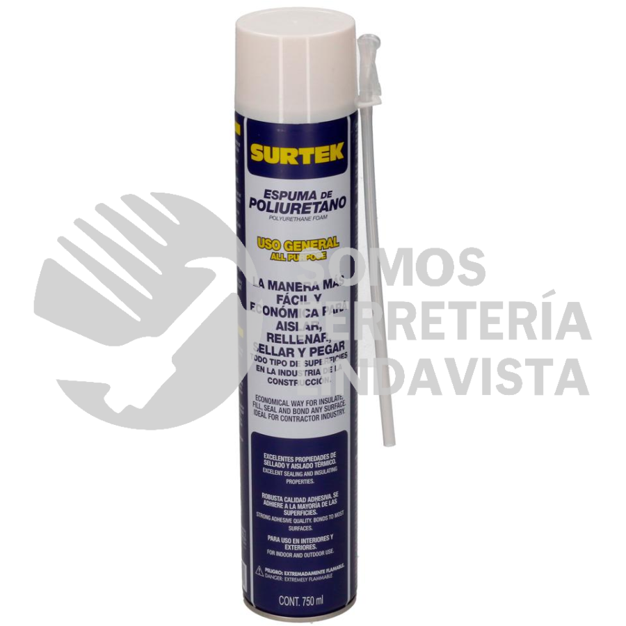 113522 ESPUMA DE POLIURETANO 750 ML SURTEK