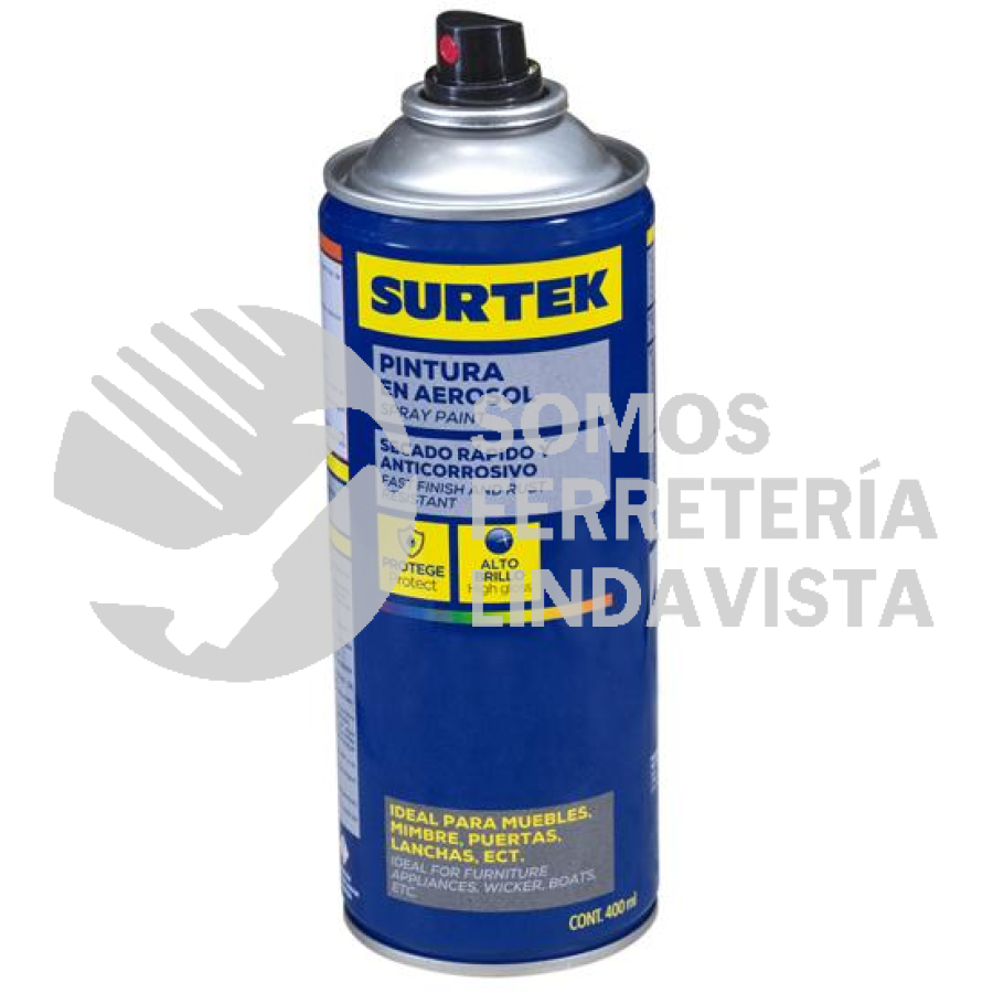 AEF405 PINTURA EN AEROSOL 400 ML COLOR VERDE FLOURESCENTE SURTEK