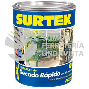 SP40245 ESMALTE DE SECADO RAPIDO 1 LT COLOR ROJO SURTEK