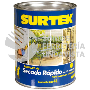 SP40312 ESMALTE DE SECADO RAPIDO 4 LT COLOR CANARIO SURTEK