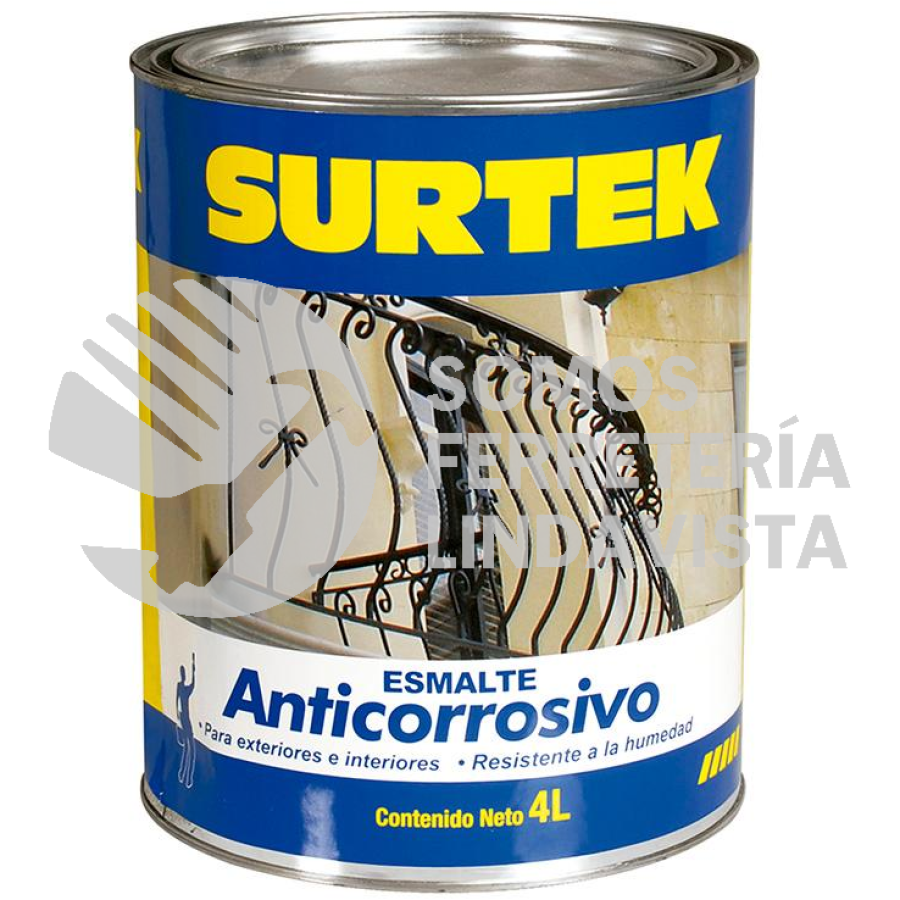 SP30399 ESMALTE ANTICORROSIVO 4 LT COLOR NEGRO SURTEK