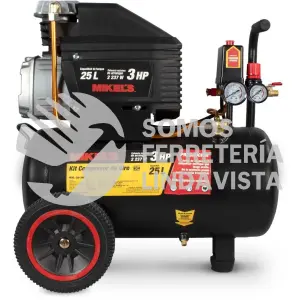 CAI-3HP COMPRESOR DE AIRE 3HP DE 25 LITROS MIKELS
