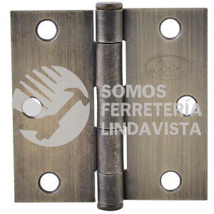 LBC40LA BISAGRA CUADRADA LATON ANTIGUO 4" X 4" LOCK
