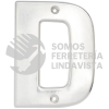 L70DC LETRA D BOLD 4" NIQUEL SATINADO LOCK