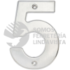 L605C NUMERO 5 BOLD 4" NIQUEL SATINADO LOCK
