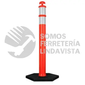 POS115 POSTE DELIMITADOR CON BASE Y REFLEJANTE, 115 CM SURTEK
