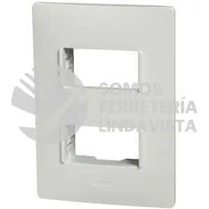 2600612-03 PLACA 2 MODULOS BLANCO S26 C/CHASIS SIMON
