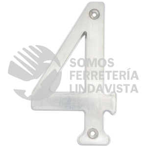 L6804CS NUMERO 4 SLIM 4" NIQUEL SATINADO LOCK