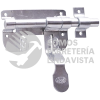 LPM100 PASADOR TIPO MOUSER PARA PUERTA, 10 CM LOCK