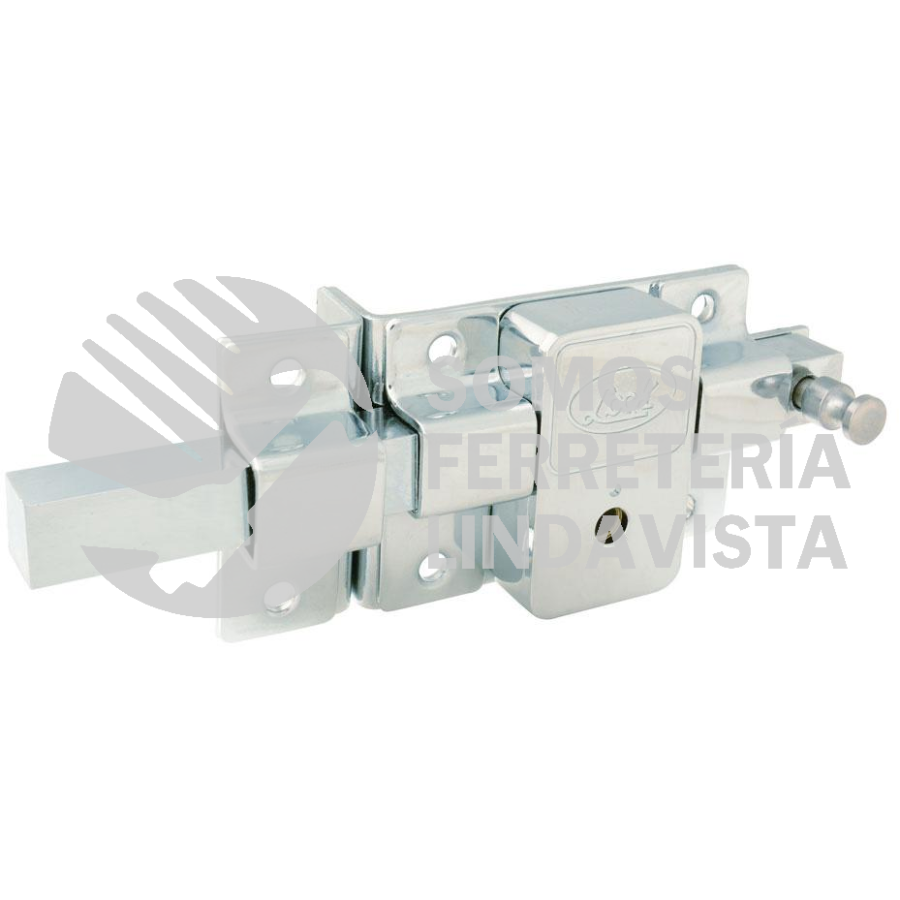 L580ICB CERRADURA DE BARRA FIJA FUNCION IZQUIERDA, CROMO BRILLANTE, LLAVE TETRA, EN CAJA LOCK