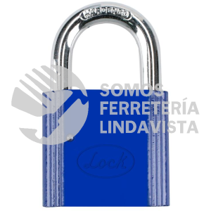 L9S38EAZ CANDADO NO.9 CORTO 38 MM, COLOR AZUL LOCK
