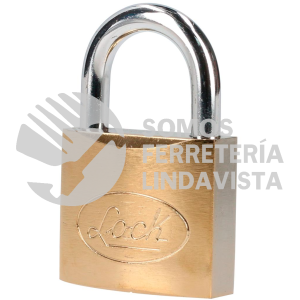 L22S50ELBB CANDADO DE ACERO CORTO 50 MM, ACABADO LATONADO, LLAVE ESTANDAR LOCK