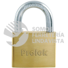 L18S50EB CANDADO DE LATON SOLIDO CORTO 50 MM, LLAVE ESTANDAR PROLOK