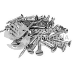 126121070 TORNILLO GALV PARA MADERA CABEZA PLANA RANURADA #10 X 65 NACIONAL