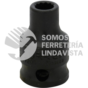 7208 DADO DE IMPACTO CUADRO DE 3/8", 12 PUNTAS, EN PULGADAS, 1/4" URREA