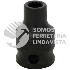 7212 DADO DE IMPACTO CUADRO DE 3/8", 12 PUNTAS, EN PULGADAS, 3/8" URREA