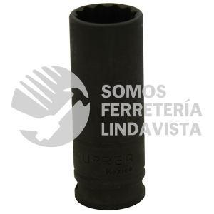 7718 DADO DE IMPACTO LARGO CUADRO DE 3/8", 12 PUNTAS, EN PULGADAS, 9/16" URREA