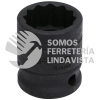 7424 DADO DE IMPACTO CUADRO DE 1/2", 12 PUNTAS, EN PULGADAS, 3/4" URREA