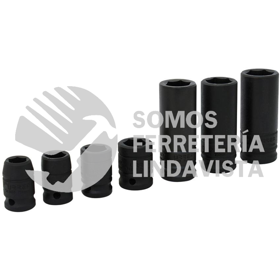 Juego De 7 Dados Cuadro 3/8 Punta Torx, Truper, Truper, 14171