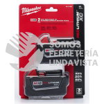 48-11-1822 BATERIA CAPACIDAD EXTENDIDA M18 REDLITHIUM 2 PZAS MILWAUKEE