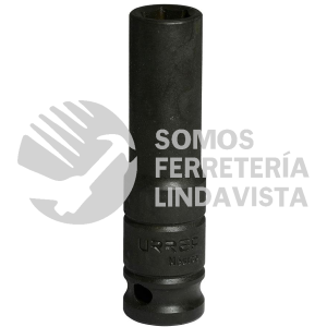7309M DADO DE IMPACTO LARGO CUADRO DE 1/2", 6 PUNTAS, METRICO, 9 MM URREA