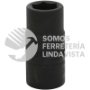742426 DADO DE IMPACTO CORTO DOBLE BOCA EN PULGADAS CUADRO DE 1/2", 3/4" X 13/16" URREA