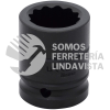 7518T DADO DE IMPACTO CUADRO DE 3/4", 12 PUNTAS, EN PULGADAS, 1-1/8" URREA