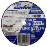 66252843173 DISCO DE CORTE PEQUEÑO BLUEFIRE 4X 035X3/8" IN 100X0 9X10MM T01/41 METAL CO4035BF NORTON