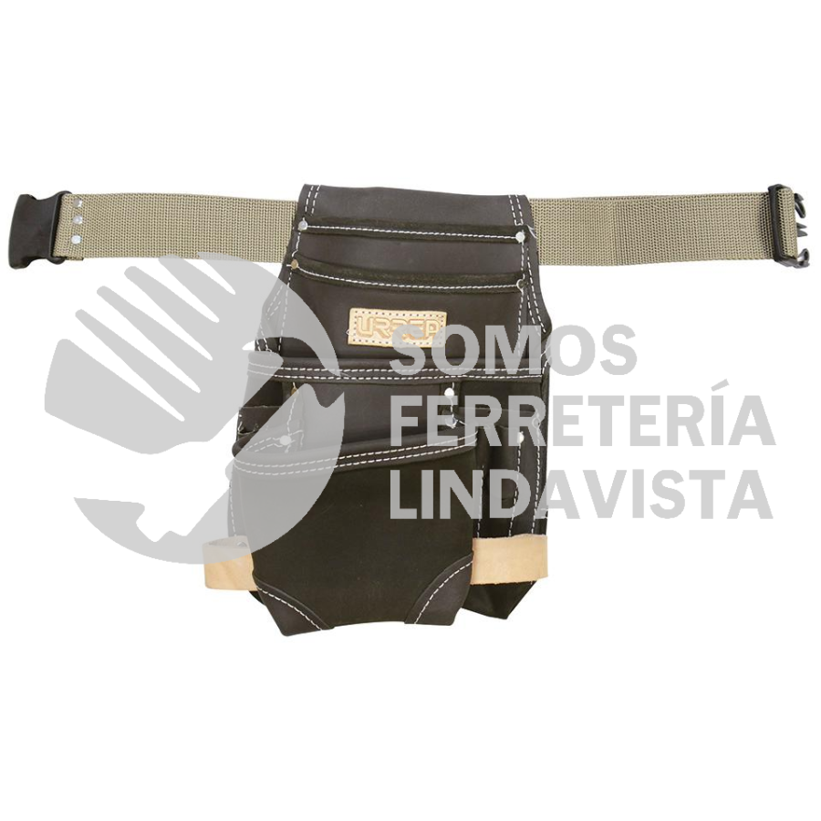 BN138 ESTUCHE PORTAHERRAMIENTAS DE PIEL CON CINTURON CON 10 BOLSILLOS URREA