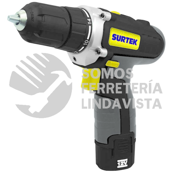 TBA612 TALADRO/ATORNILLADOR 3/8" BATERIA DE LI-ION 12 V SURTEK