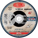 2014 DISCO PARA CORTE DE METAL EASY-CUT TIPO 41 GRANO 46 (4-1/2"X0 040"X7/8") AUSTROMEX
