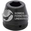 15027 DADO DE IMPACTO CUADRO DE 1-1/2", 6 PUNTAS, EN PULGADAS, 1-11/16" URREA