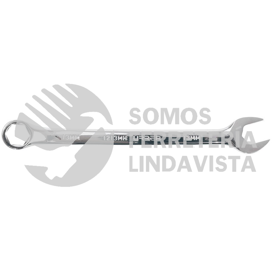 1213MH LLAVE COMBINADA PULIDO ESPEJO METRICA, 6 PUNTAS, 13 MM URREA