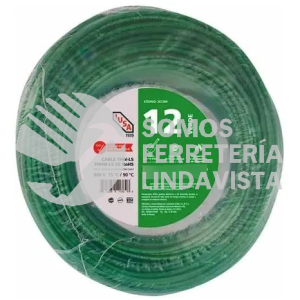 IUATHW12V ALAMBRE THW COLORES 12 (IUSA) VERDE I U S A