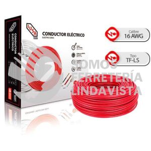 IUCTHW16R CABLE THW COLORES 16 (IUSA) ROJO I U S A
