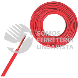IUCTHW18R CABLE THW COLORES 18 (IUSA) ROJO I U S A