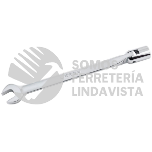 1270-22 LLAVE COMBINADA FLEXIBLE PULIDO ESPEJO EN PULGADAS, 12 PUNTAS, 11/16" URREA