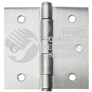 PHB001-3387 BISAGRA 830 CA CTP 76X76MM 3X3" CON 10 PHILLIPS
