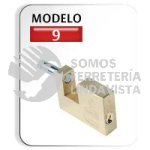 9 CANDADO DE LATON PARA CORTINAS METALICAS 71MM 2-13/16" PHILLIPS