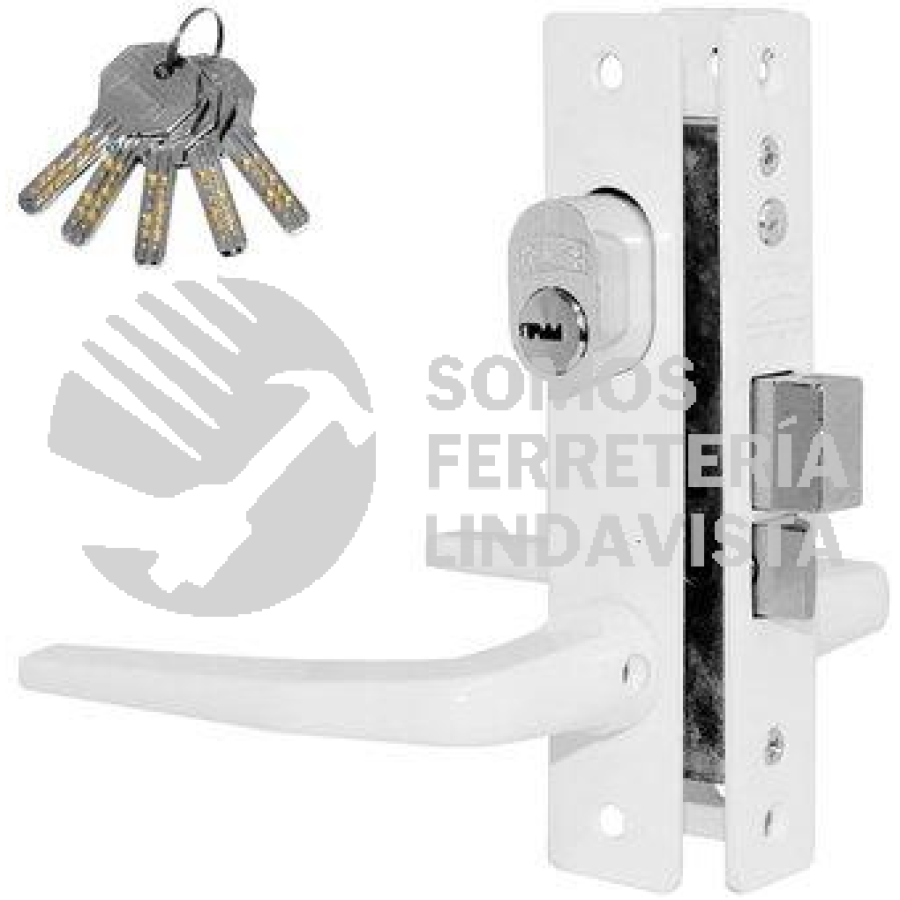2487 CERRADURA PARA PERFILES DE ALUMINIO EMBUTIR BLANCO 549ABL PHILLIPS ...