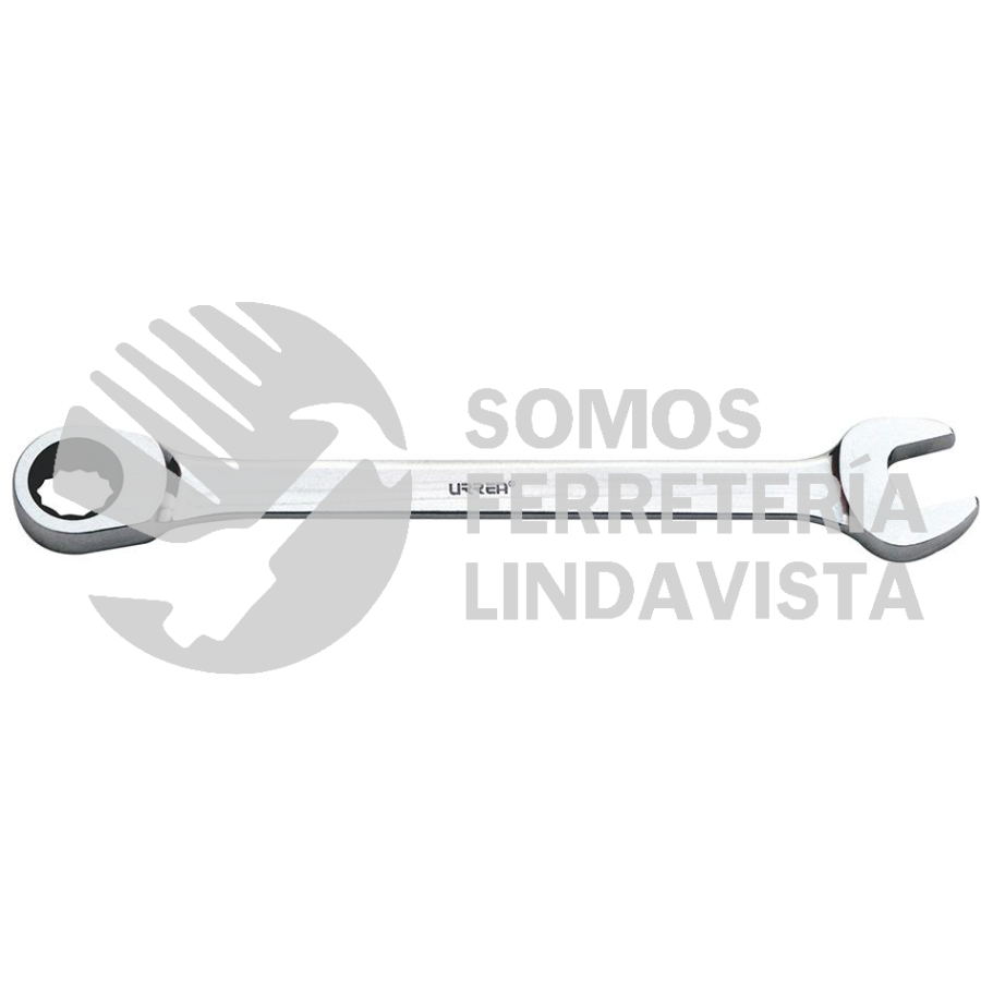 1216MCM LLAVE COMBINADA PULIDO ESPEJO DE MATRACA METRICA, 12 PUNTAS, 16 MM URREA