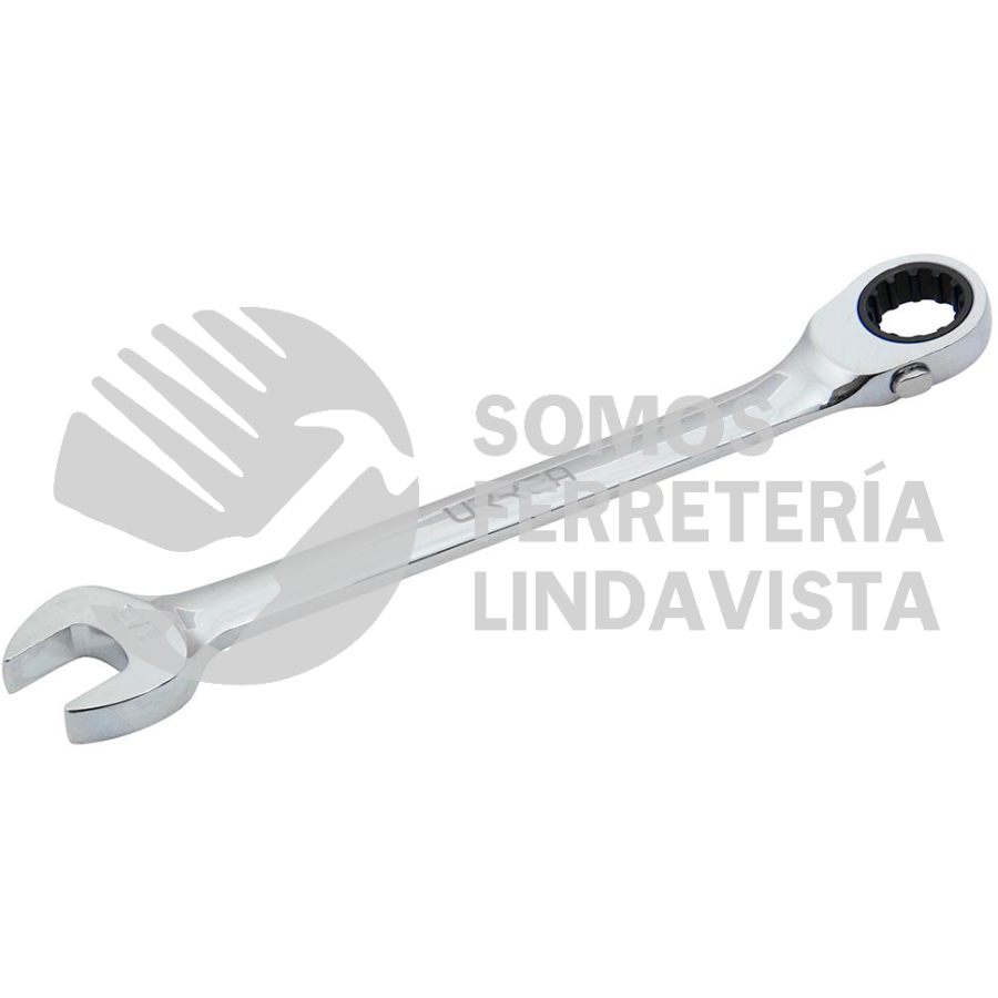 1218CMR LLAVE COMBINADA PULIDO ESPEJO DE MATRACA SPLINE REVERSIBLE EN PULGADAS, 9/16" URREA