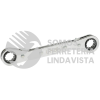 1185 LLAVE DE ESTRIAS PULIDO ESPEJO ACODADA DE MATRACA EN PULGADAS, 12 PUNTAS, 3/4" X 7/8" URREA