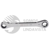 1196 LLAVE DE ESTRIAS PULIDO ESPEJO PLANA DE MATRACA EN PULGADAS, 12 PUNTAS, 3/4" X 7/8" URREA