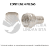 48479 COCO-59C BOLSA CON 4 CONECTORES COAXIALES RG 59 TIPO CAMPANA VOLTECK