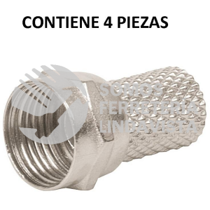 48482 COCO-6R BOLSA CON 4 CONECTORES COAXIALES RG 6 DE ENROSCAR VOLTECK