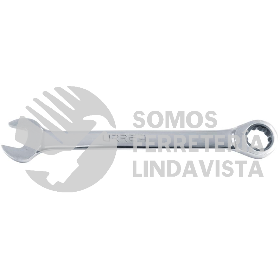 1234CM LLAVE COMBINADA PULIDO ESPEJO DE MATRACA EN PULGADAS, 12 PUNTAS, 1-1/16" URREA