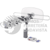 48114 ANGI-360B ANTENA AEREA PARA TV GIRATORIA 360 GRADOS CON CABLE COAXIAL 10M VOLTECK
